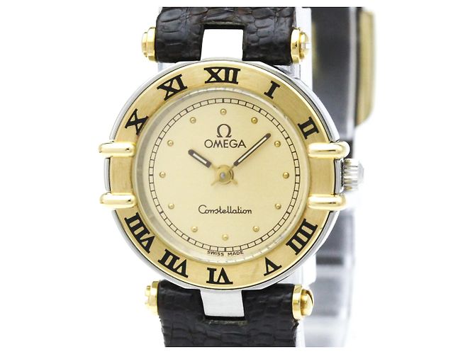 OMEGA Constellation 18K Gold Quartz Damenuhr
