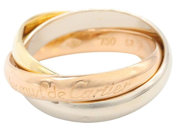 Anello Cartier Trinity in oro rosa bianco e giallo 18K