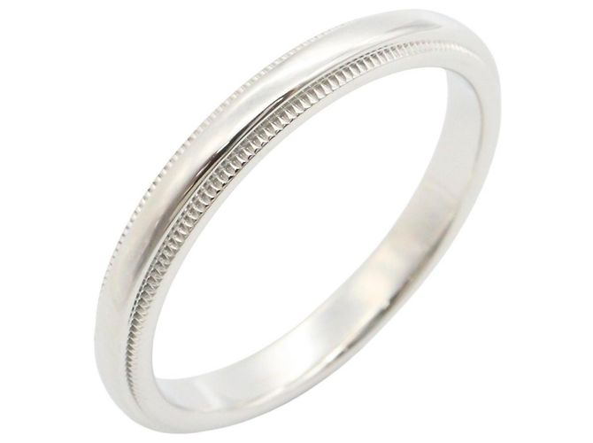 Autre Marque Tiffany & Co. Milgrain Band Ring aus Platin