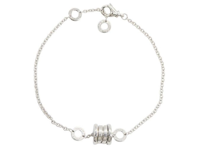 Bulgari Pulseira Charm Bvlgari B.zero1 em Ouro Branco 18K