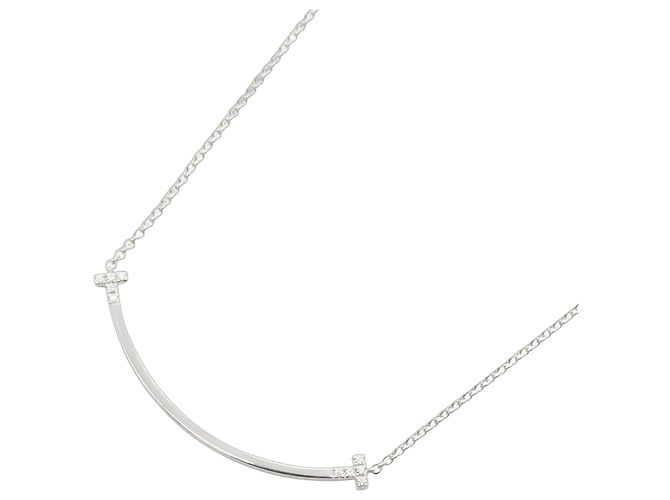 Autre Marque Tiffany & Co. T Smile Small Diamond Halskette