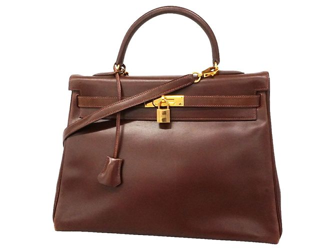 Hermès Bolsa Hermes Kelly 35 em Noisette