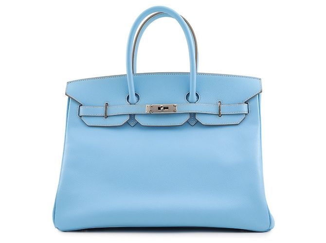 Hermès Hermes Birkin 35 Candy Celeste Handbag