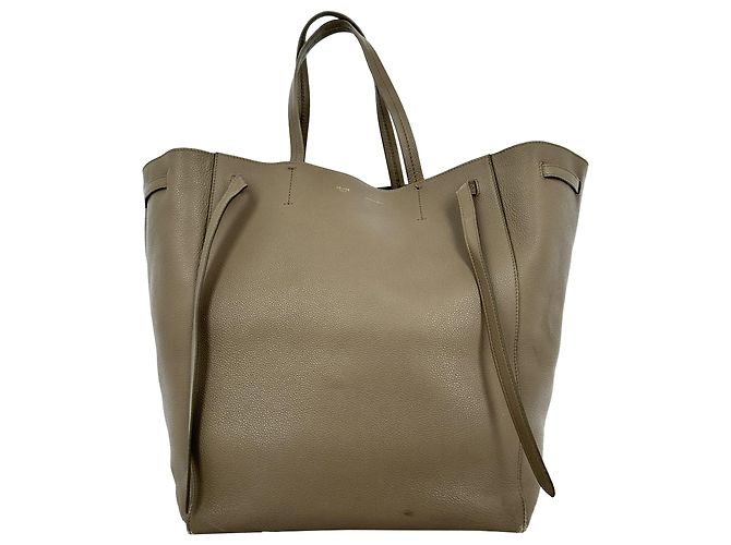 Céline Bolso Cabas Phantom de Celine en piel gris