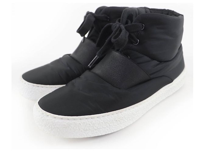 Sapatilhas de cano alto em tecido CHANEL COCO Mark