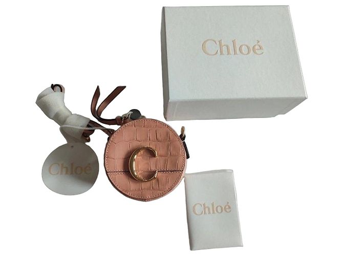 Chloé pink leather jewelry shoulder bag