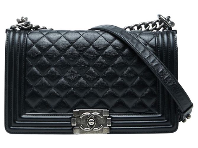 Le Boy Bolsa de ombro com corrente Chanel Coco Mark Matelassé Boy 25