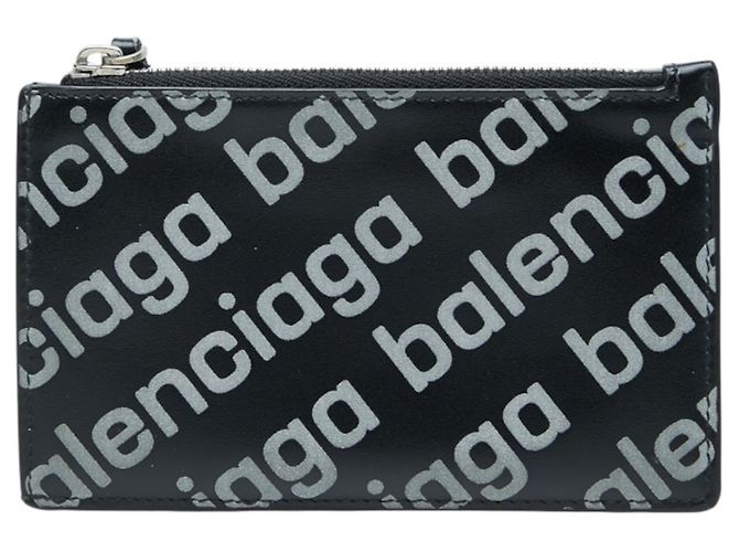 Balenciaga Black Leather Card Case