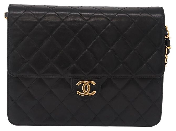 Chanel Vintage CC Square Flap Quilted Lambskin Medium
