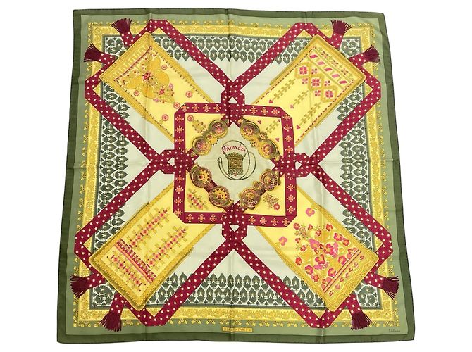 Hermès Hermes Carre 90 Seidentuch, Multicolor