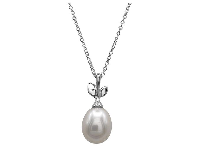Autre Marque Collier de perles Tiffany Olive Leaf