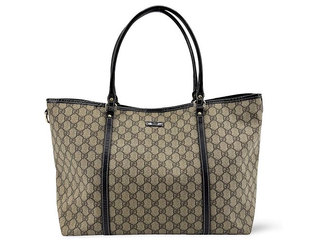 Gucci Joy GG Coated Canvas with Leather Large