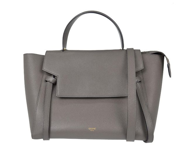 Céline Cinturón Celine de piel texturizada Mini
