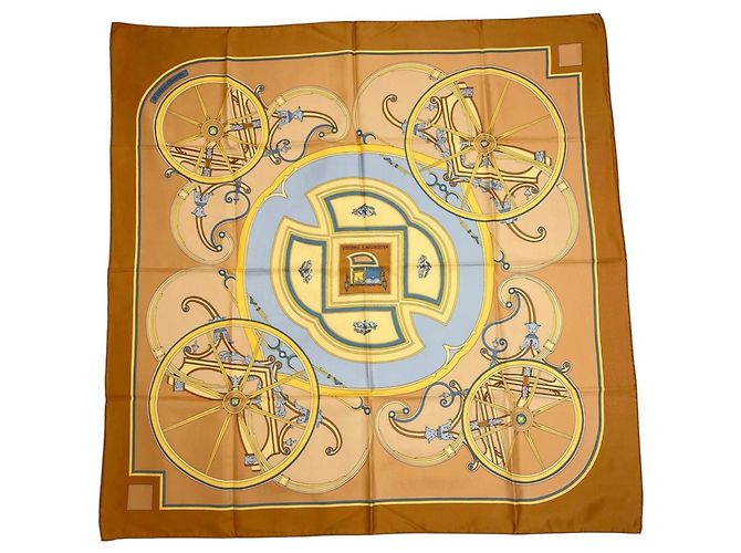 Hermès Foulard di seta Hermes George Washington's Carriage