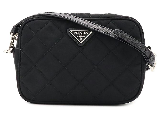 Prada Tessuto Impunto Triangle Shoulder Bag