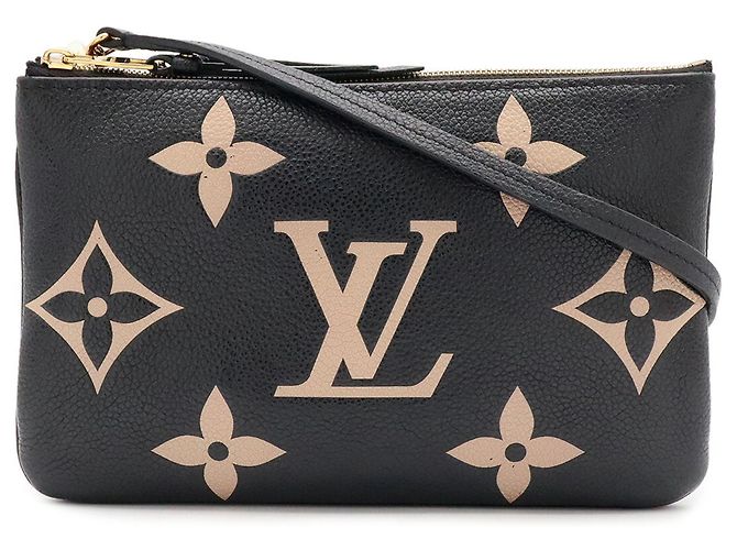 LOUIS VUITTON Monogram Empreinte Pochette Double Zip Shoulder Bag