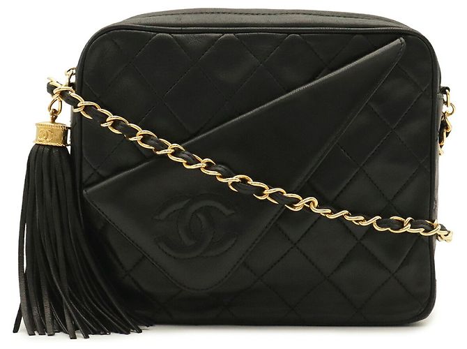 Bolsa de Ombro Chanel Matelassé Coco Mark Chain