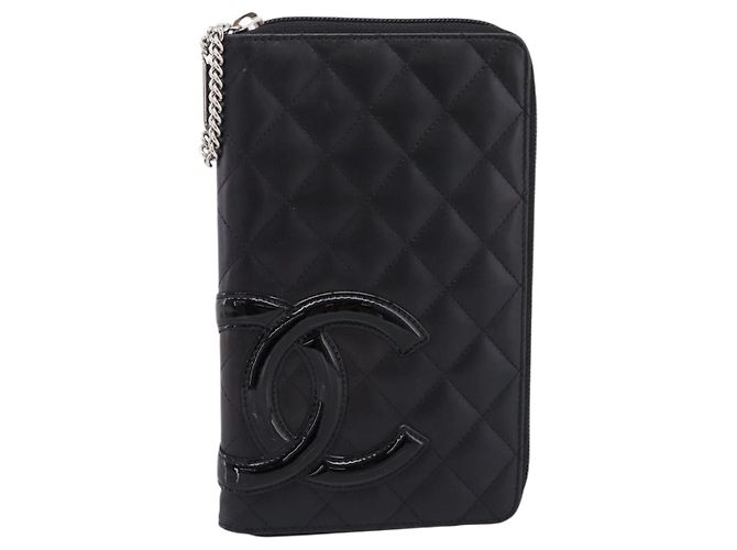 Chanel Cambon Zip Around Organizer Quilted Lambskin