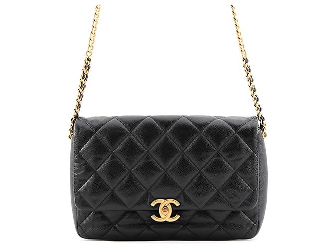 Bolso de solapa Chanel Matelasse Coco Mark Melody