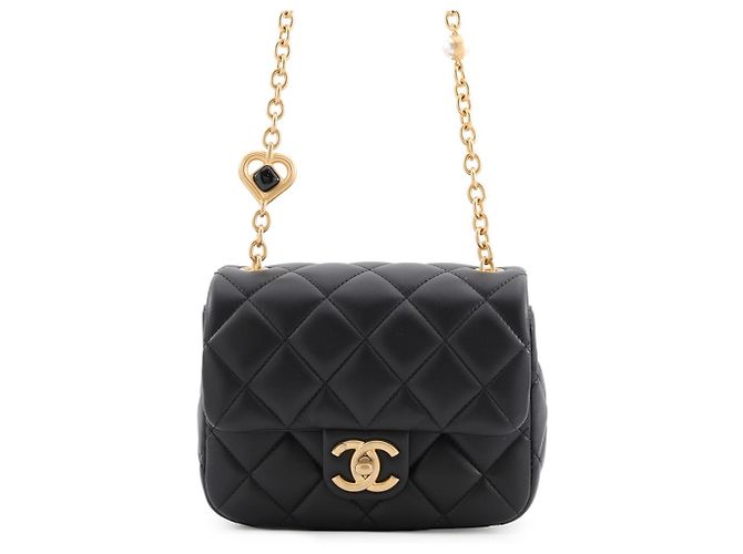 Timeless Bolsa de Ombro com Corrente Chanel Mini Matelassé