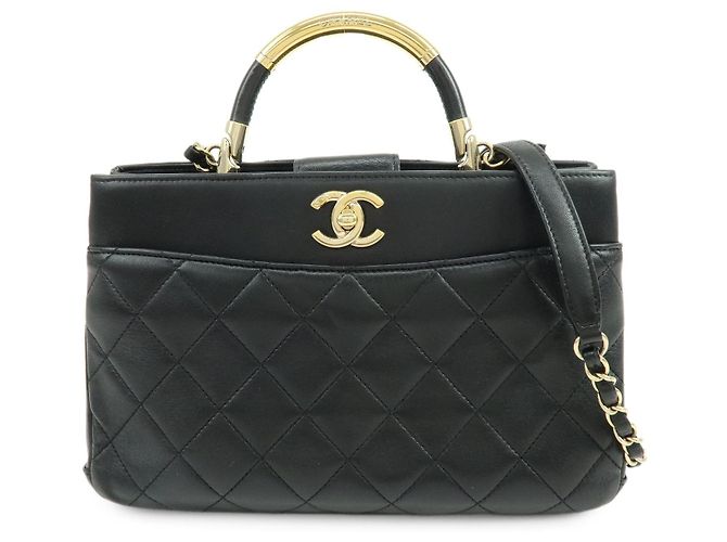 Chanel Filigree Turn-Lock Quilted Lambskin Medium