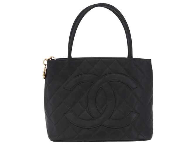 Chanel Medallion Quilted Caviar