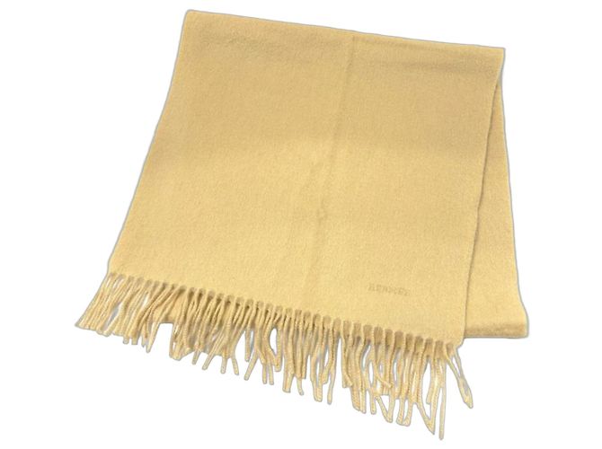 Hermès Estola de cachemira beige Hermes