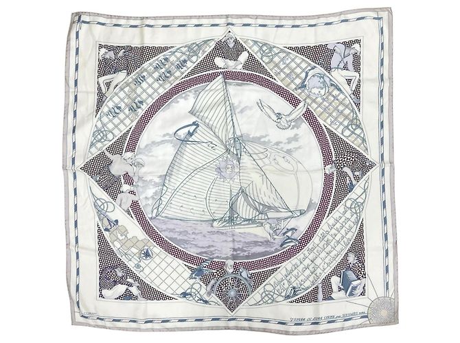 Silk In Hermès Hermes Voyage au Long Cours Seidentuch