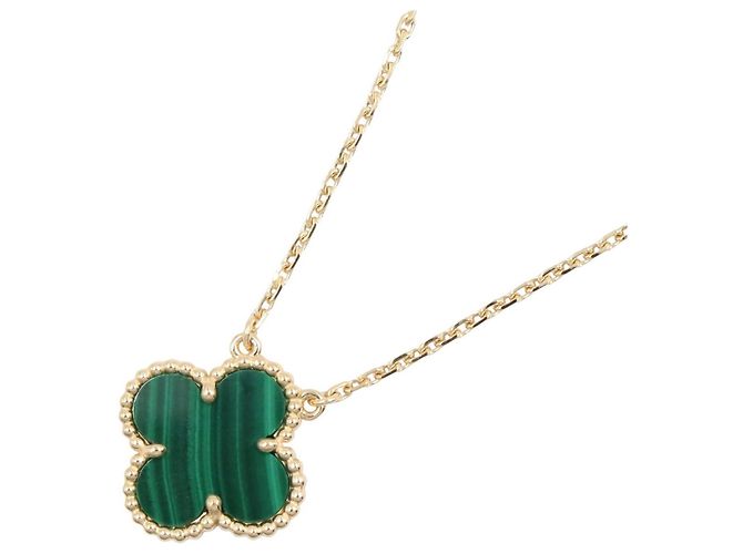 Collier Van Cleef & Arpels Vintage Alhambra Malachite