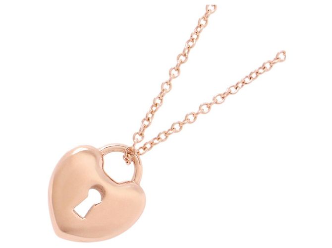 Autre Marque Collar Heart Lock de Tiffany & Co. en oro rosa de 18K
