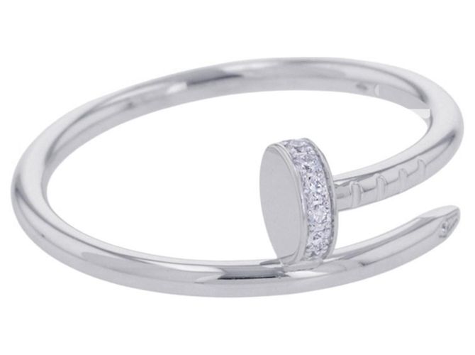 Anillo Cartier Juste un Clou en oro blanco de 18K