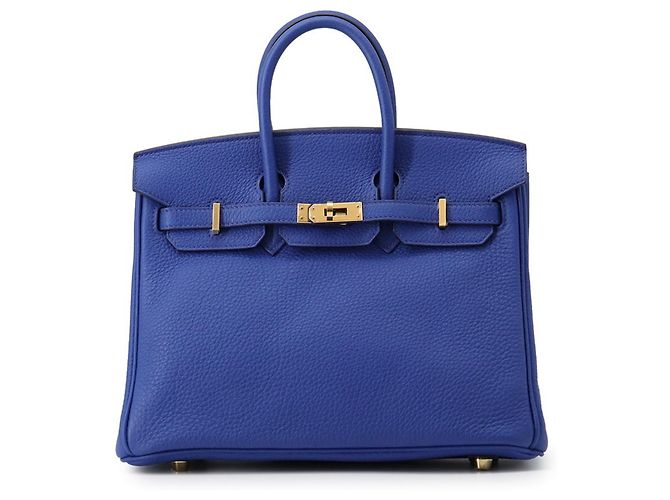 Hermès Sac à main Hermes Birkin 25 en Blue Royal