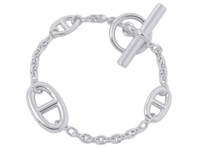 Hermès Pulsera de Dijes Hermes Chaine d'Ancre Farandole Silver