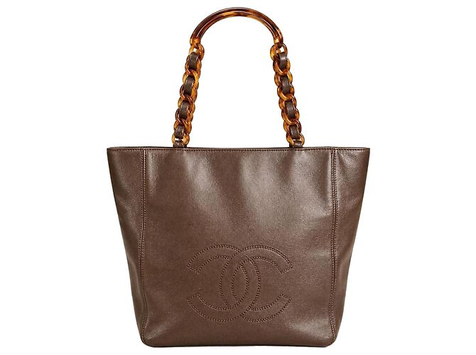 Classique Sac Cabas Chanel Timeless Cuir Caviar Marron