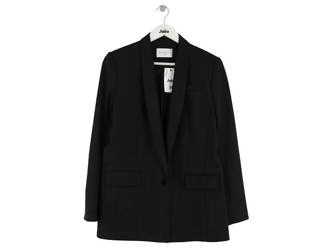 Sandro Blazer aus Wolle schwarz