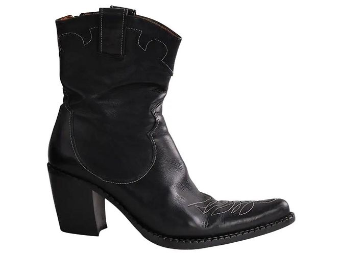 Free Lance Santiago leather boots black
