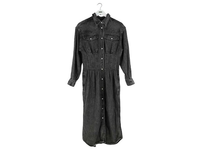 Isabel Marant Etoile Kleid aus Baumwolle Anthrazit