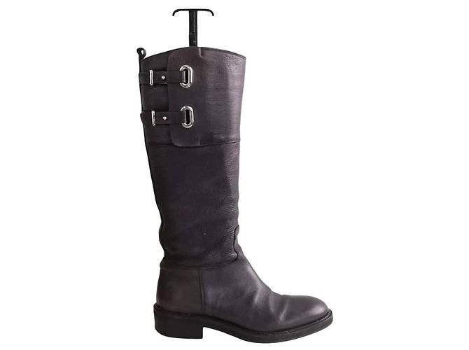 Sartore Stiefel aus schwarzem Leder