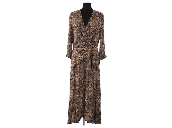 Vestido Mauri Iro caqui de viscosa