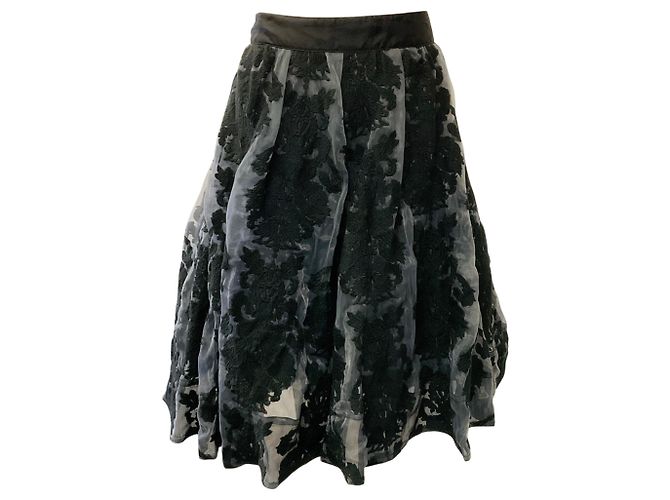 Autre Marque Trelise Cooper Falda bordada Like Hell Negro / Gris