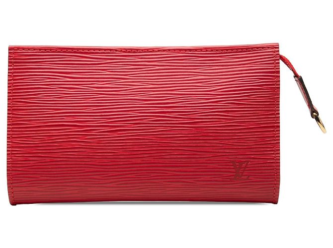 Bolsa Louis Vuitton Epi Bucket PM vermelha
