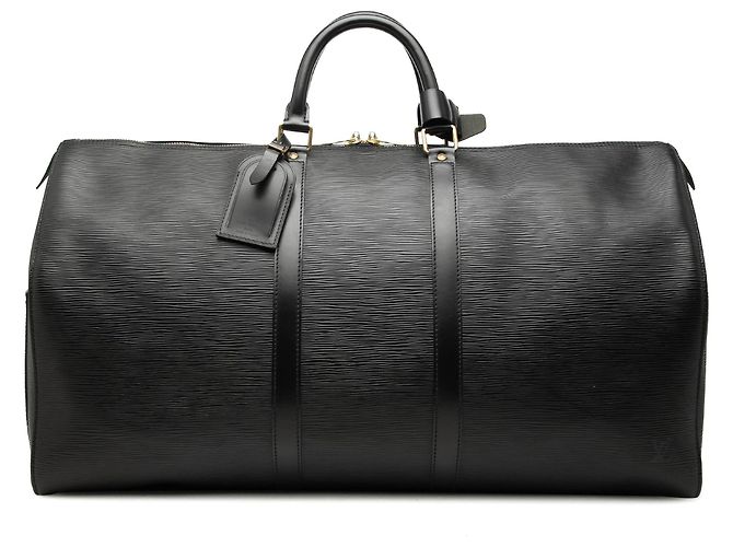 Borsa da viaggio Louis Vuitton Epi Keepall 55 Nera