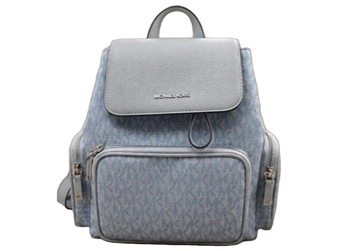Michael Kors Merritt Monogramm Rucksack - Hellblau