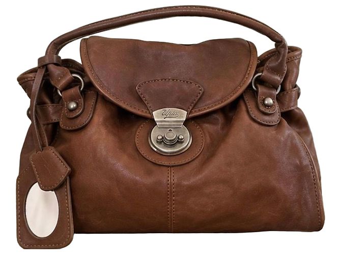 Ulla Johnson Braune Lederhandtasche