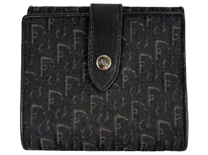 Portafoglio Dior Trotter Monogram Nero