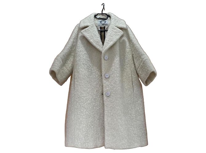 Autre Marque Diego M Cream Wool Coat