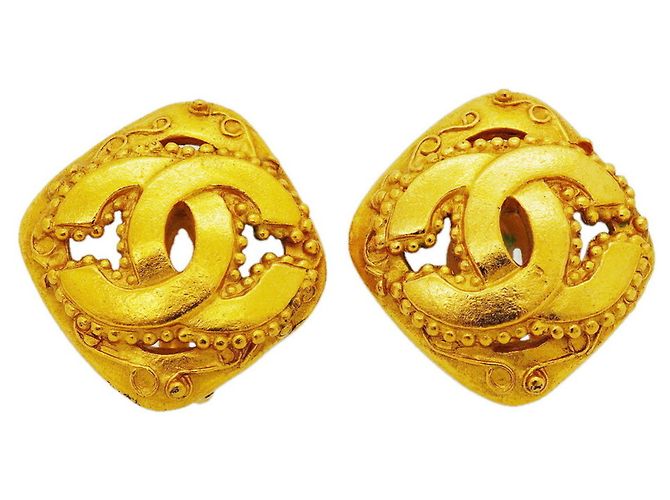 Orecchini a clip Chanel placcati oro