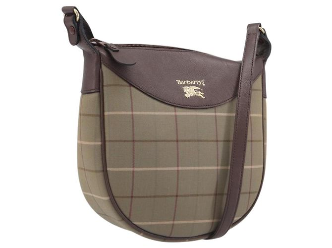 Borsa a tracolla Burberry Nova Check in tela