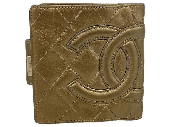 Chanel Cambon Leather Bronze Wallet