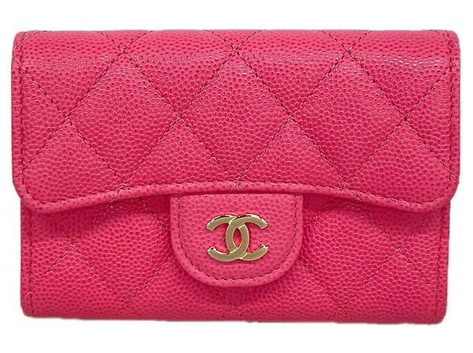 Chanel Matelassé Caviar Leather Card Case